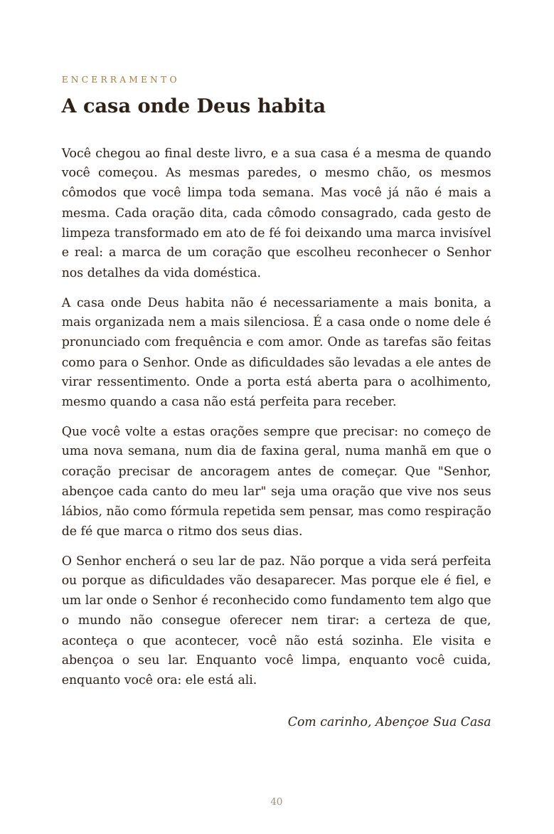 Página de encerramento